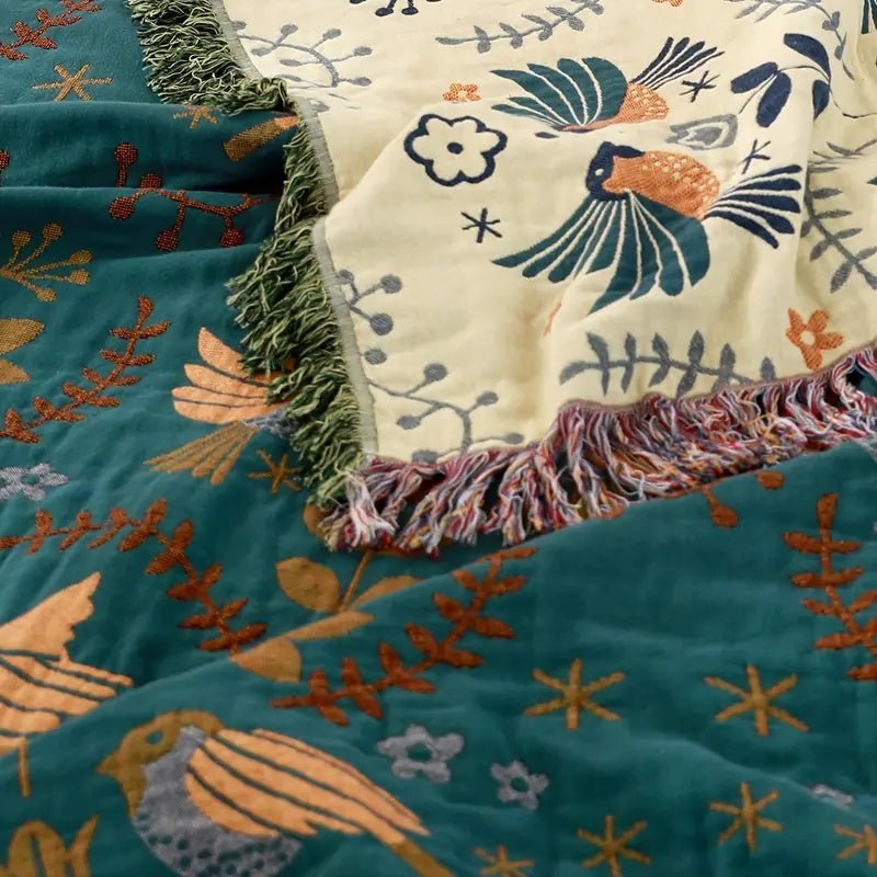 BIRCHFOLD Reversible Cotton Blanket