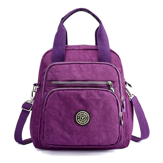 Convertible Backpack Purse, Water-Resistant Nylon Bag Worn as Backpack, Crossbody or Handbag