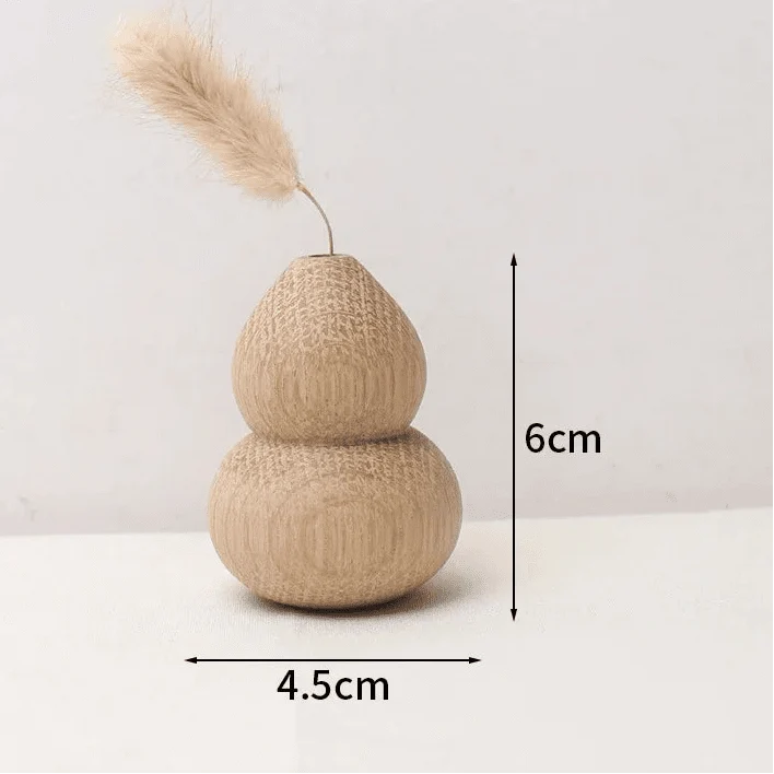 SCANDIFLORA Minimalist Natural Wood Flower Decoration