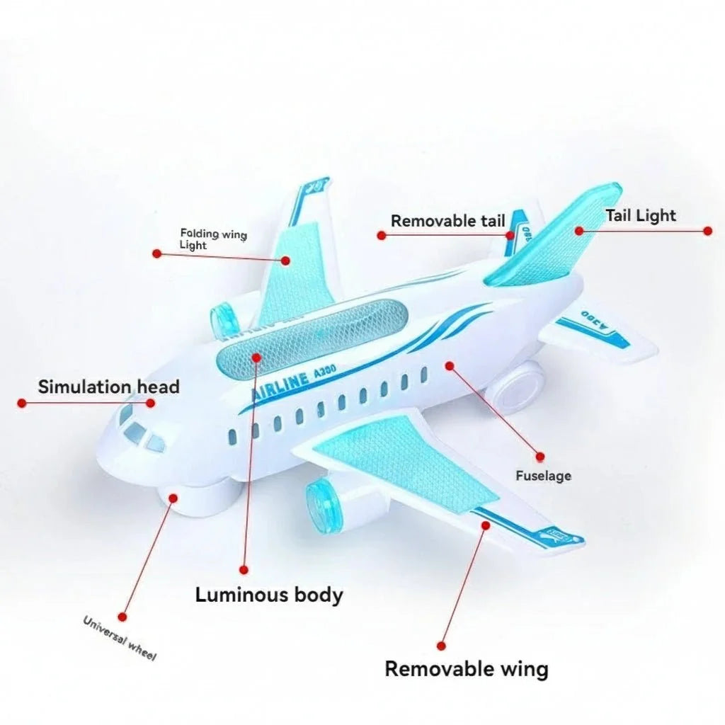 SPINJET LED Electric Airplane Toy