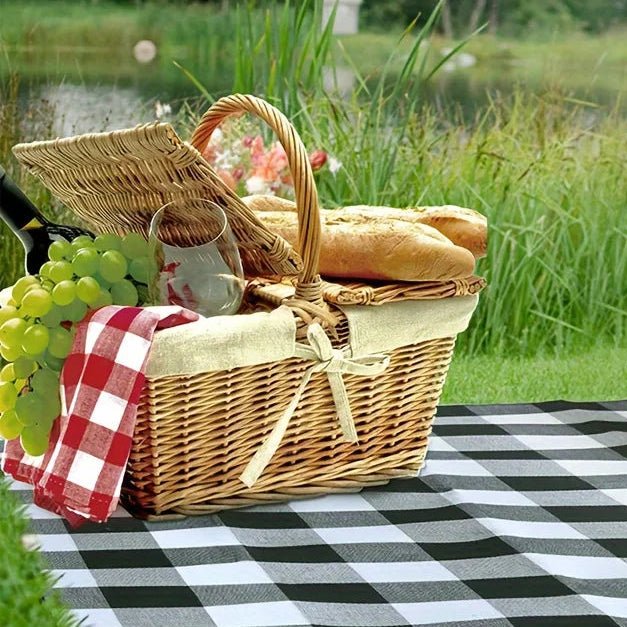 PICSTYLE Waterproof Checkered Picnic Blanket