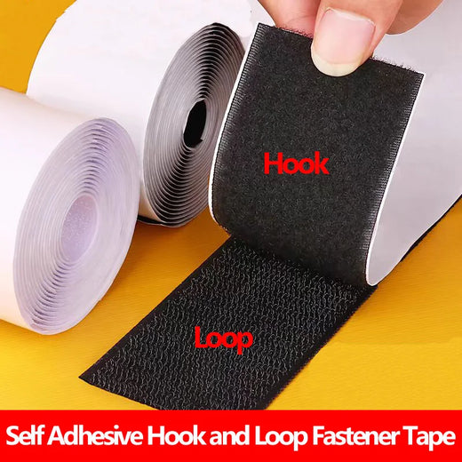 Hook and Loop Tape, 2 Inch Self-Adhesive Heavy Duty Nylon Fastener Strips for Home, Office & Car