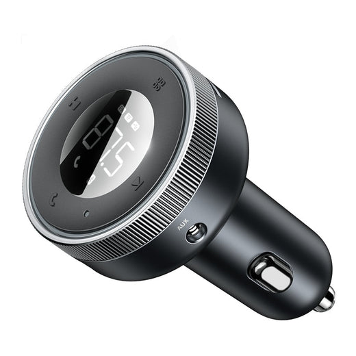 Bluetooth FM Transmitter for Car, Fast Phone Charger & Audio Adapter