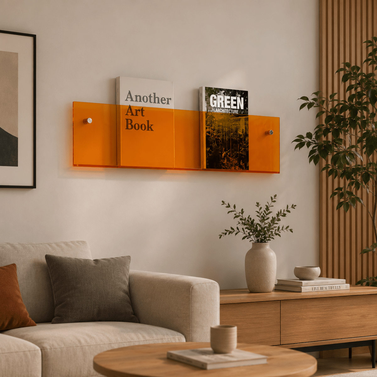 SHELFORA Wall Magazine Holder Minimalist Wall Mount