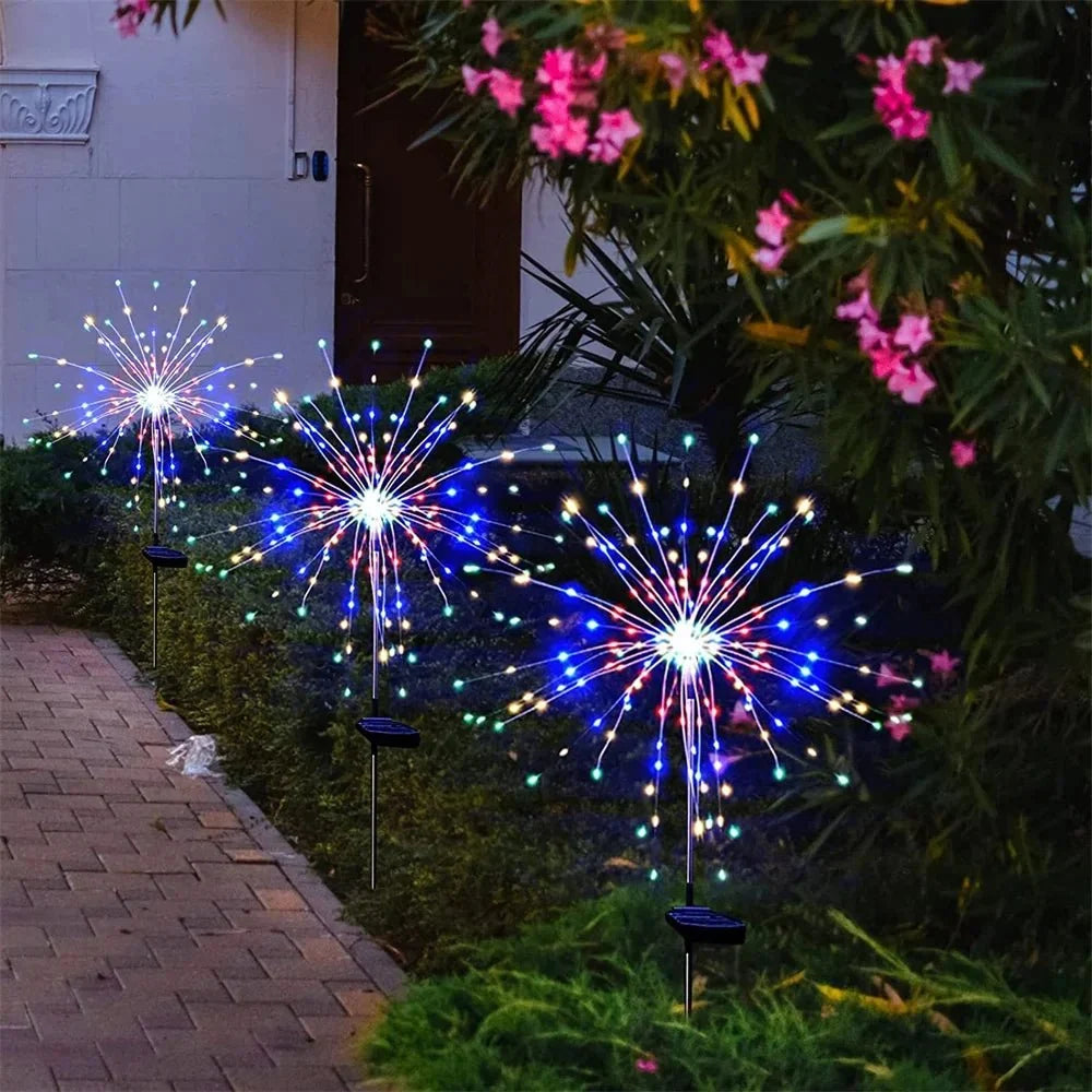 Solar garden lamp LED Firework Lights
