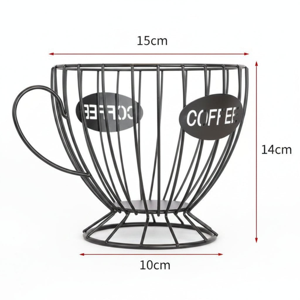 PODHAVEN Compact Decorative Shelf for Coffee Capsules
