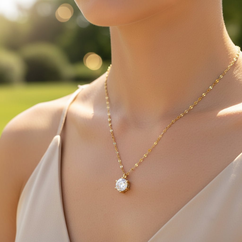 LUMORA Cubic Zirconia Pendant Necklace