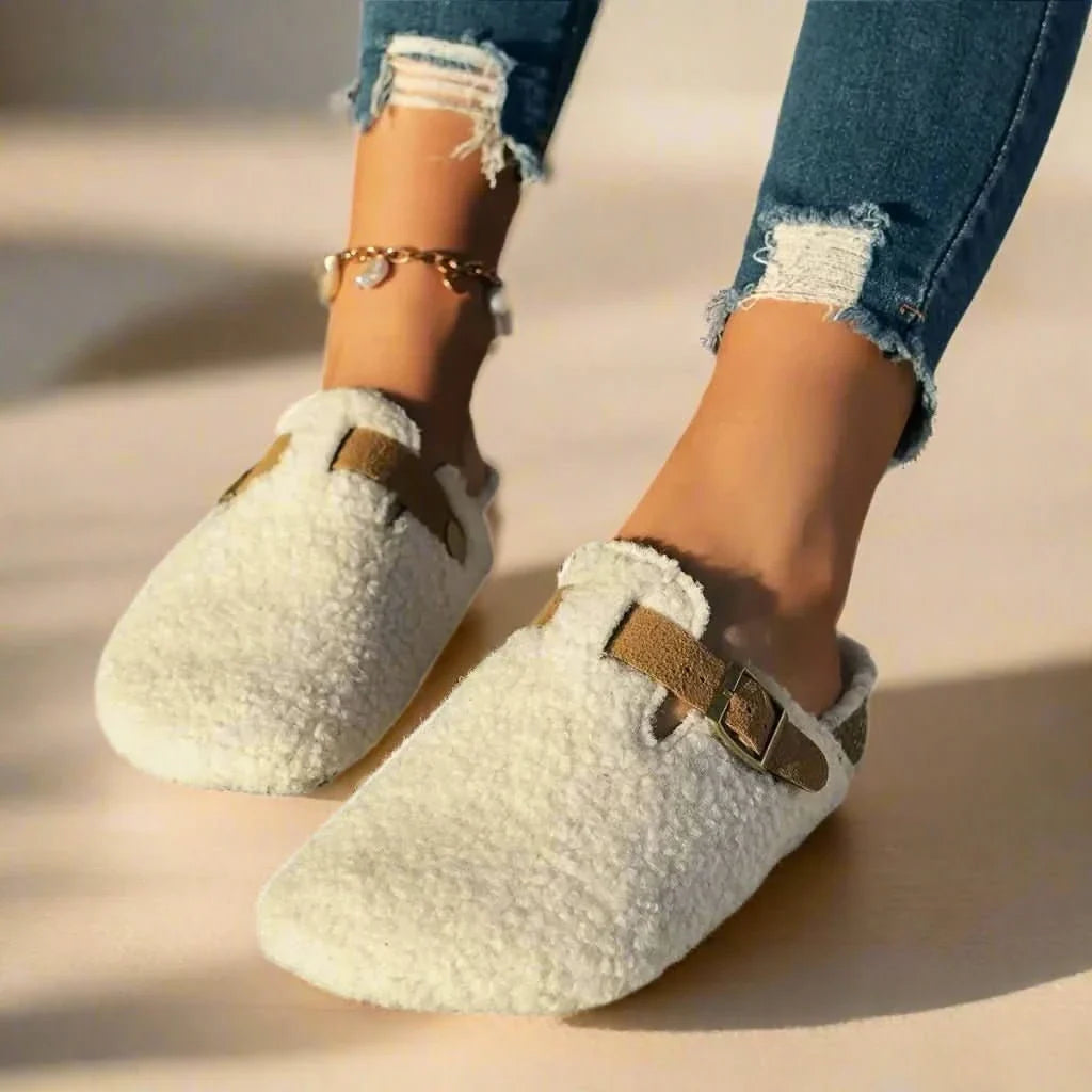 CONTRORTLUXE Luxurious Sheepskin Wool Shoes