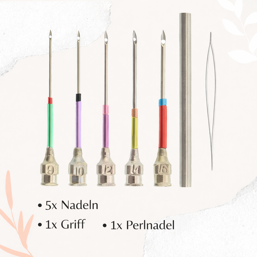 Embroidery Needle Set, Color-Coded