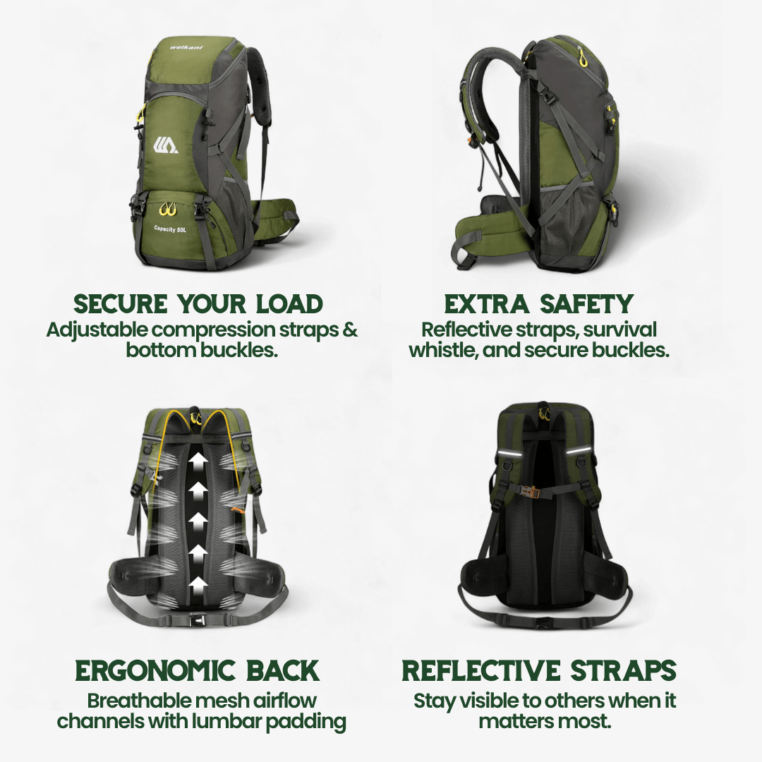 TrailPro 50L Hiking Backpack