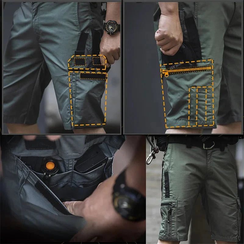 UTILITYFLOW Robust Camouflage Bermuda Shorts