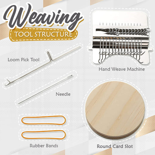 Darning Loom, Mini Weaving Loom Tool for Mending Socks, Jeans & Sweaters, 2 Pack