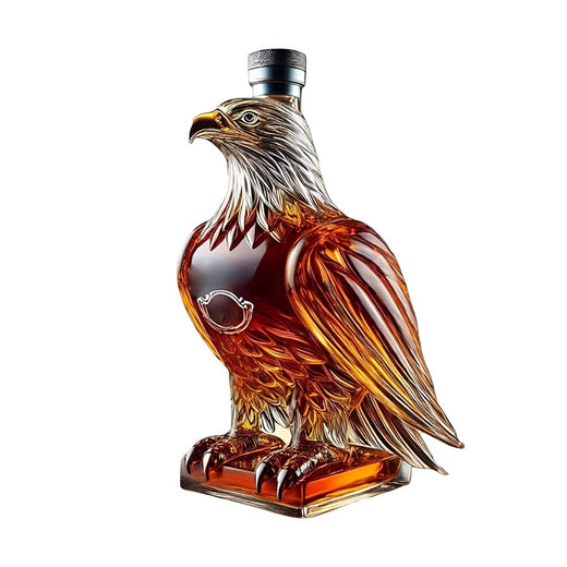 Eagle Whiskey Decanter, Decorative Glass Liquor Bottle for Bar Display