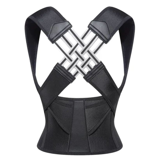 Posture Corrector, Double Cross Strap Back & Shoulder Support Brace for Office & Home