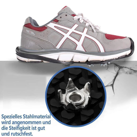 Ice Cleats for Shoes, Anti-Slip Stainless Steel Spikes with Stretch Rubber for Ice & Snow