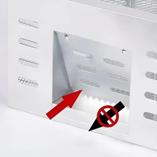 Automatic Mouse Trap, Large Galvanized Steel Live Trap with One Way Door for Mice, Reusable & No Touch