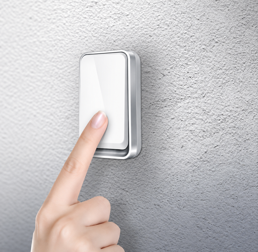 Self Powered Wireless Doorbell, Kinetic Doorbell with No Batteries, 120 m Range & 50+ Melodies