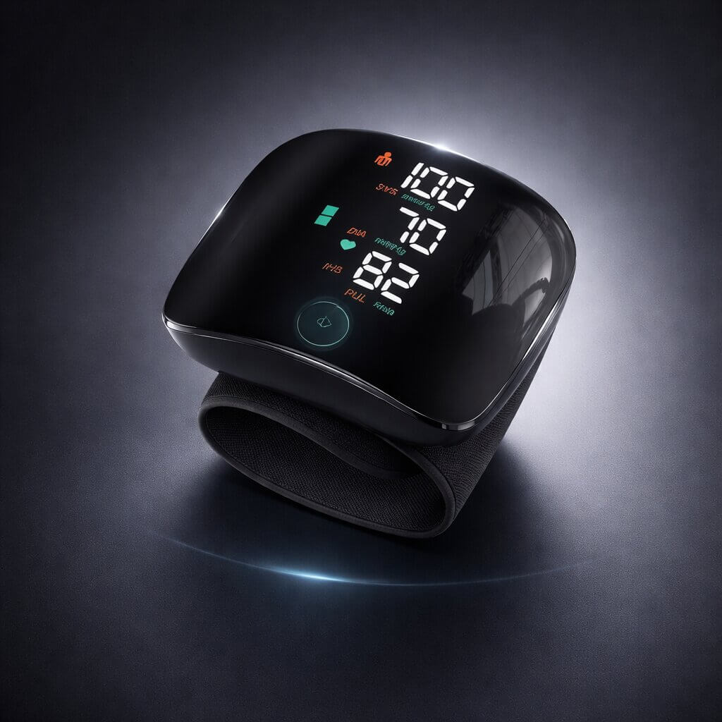 Wrist Blood Pressure Monitor, Rechargeable Digital Device