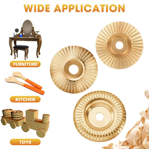 Wood Carving Disc, Tungsten Carbide Grinding Disc for Angle Grinder Wood Shaping & Trimming