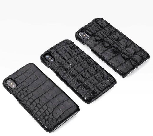 Crocodile Pattern iPhone Case, Luxury Leather Style Phone Case
