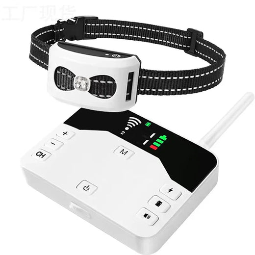 Wireless Dog Fence, 2-in-1 Dog Training Collar with 300 m Range, Waterproof & Rechargeable