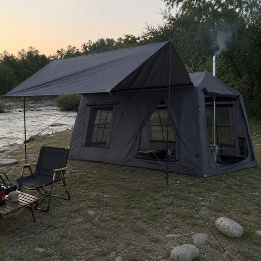 Glamping Tent, Canvas Bell Tent for Camping