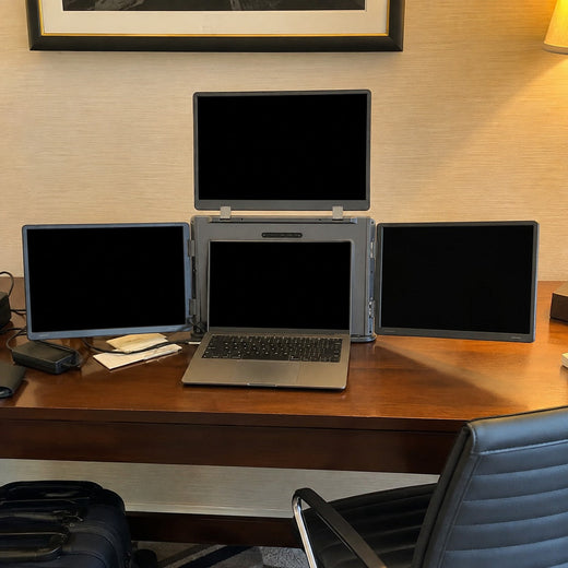 Laptop Screen Extender, Triple Portable Monitor for Laptop