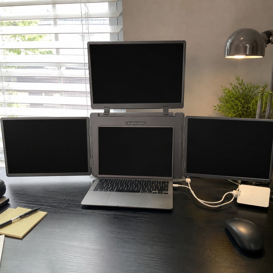 Laptop Screen Extender, Triple Portable Monitor for Laptop