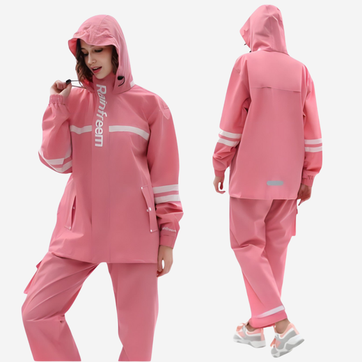 Women's Rain Suit, Waterproof Lightweight & Breathable Rainwear for Commuting & Walks
