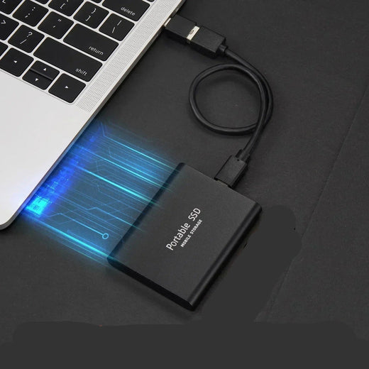 Portable SSD 128GB, High Speed Mobile External Storage for Phone & Laptop