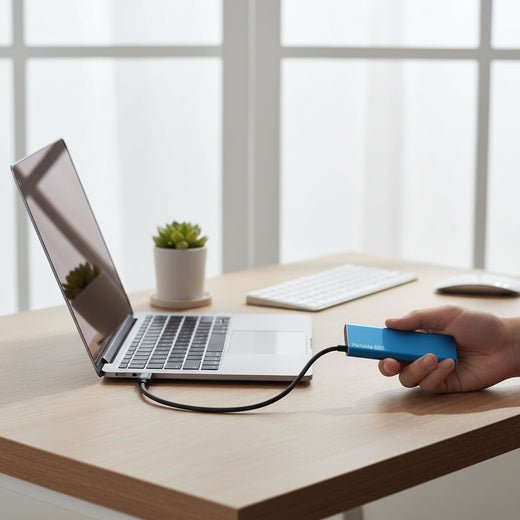 Portable SSD 1TB & 4TB, External Hard Drive Plug and Play High Speed USB Storage