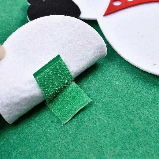 Felt Christmas Tree for Kids, 32 Removable Ornaments with LED String Light for Safe Decorating