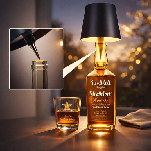 Bottle Lamp, Cordless Rechargeable LED Light for Wine Bottles, Table & Balcony Decor
