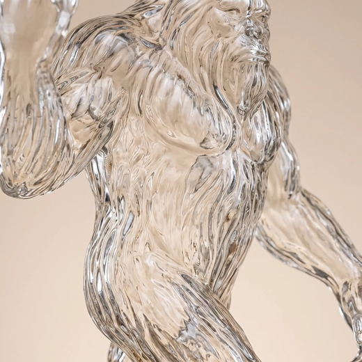 Bigfoot Whiskey Decanter, 750 ml Funny Sculpted Glass Decanter for Whiskey, Bourbon & Scotch