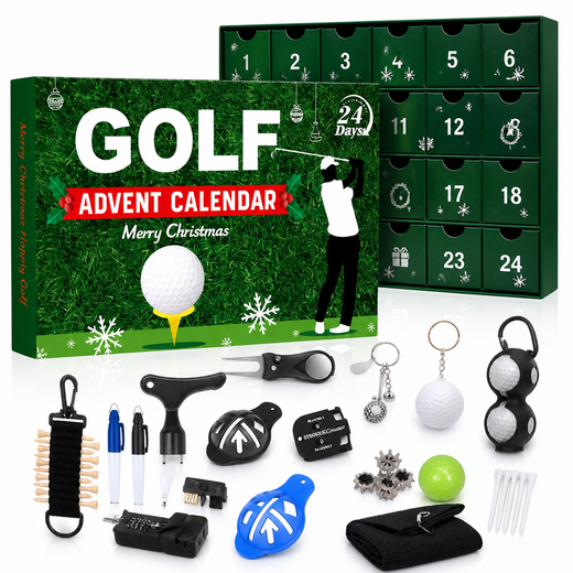 Golf Advent Calendar 2026, 24 Days of Golf Accessories Christmas Countdown for Golfers