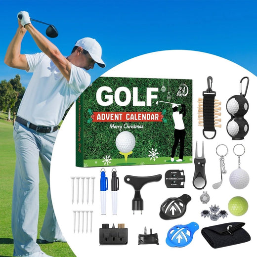 Golf Advent Calendar for Men, Christmas Countdown Gift Box with 24 Golf Accessories