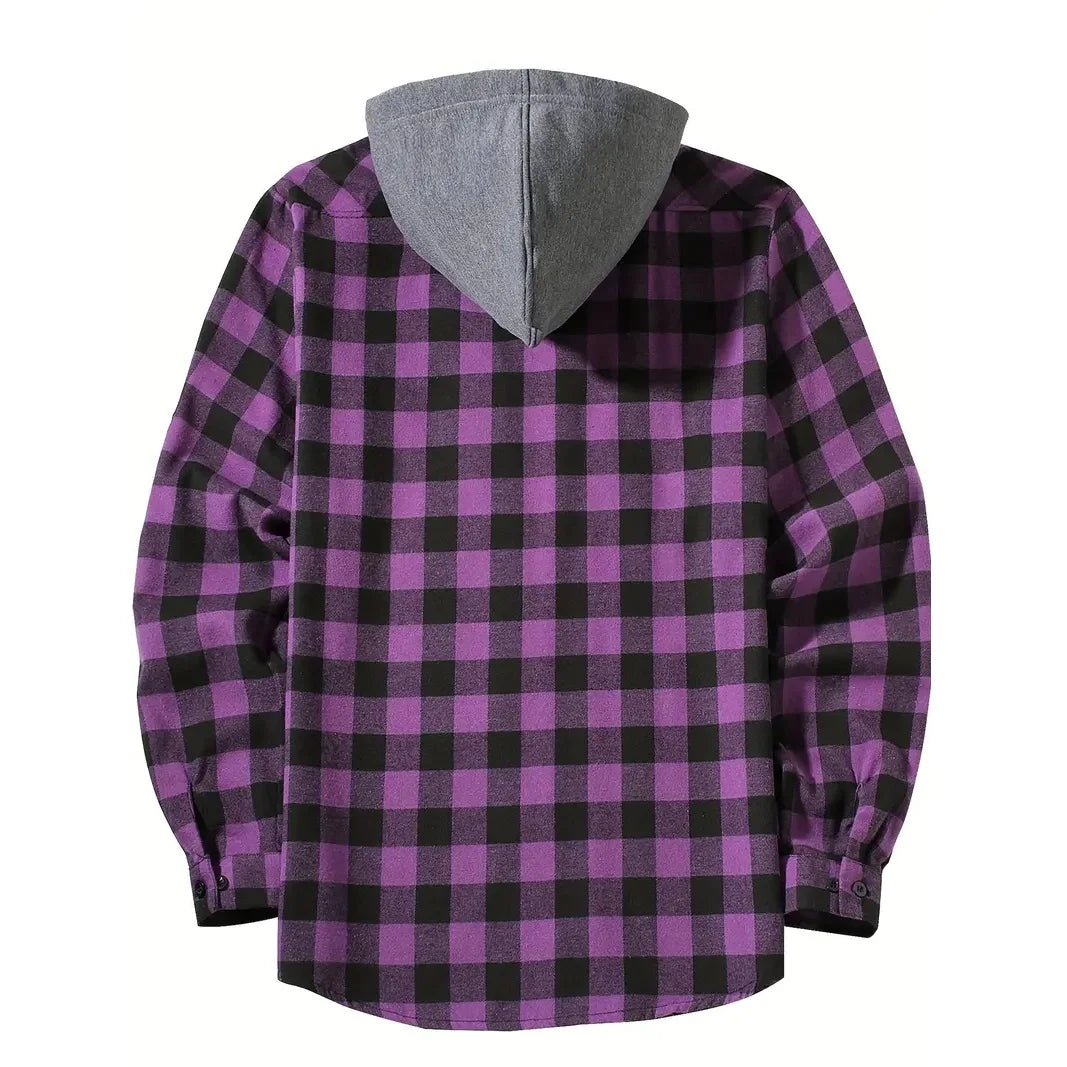 Hooded Flannel Shirt – photo 11