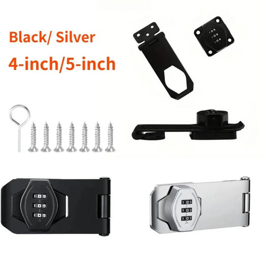 Combination Cabinet Lock, Keyless 3 Digit Zinc Alloy Lock for File Cabinets, Lockers & Mailboxes
