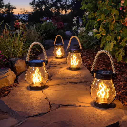 GARDENFLARE Hanging LED Lantern LED Warm Light