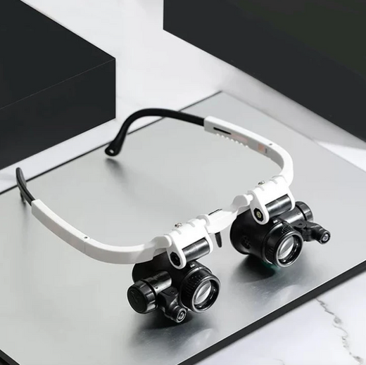 Magnifying Glasses with Light, Headband Magnifier with 8x, 15x & 23x Lenses for Repair, Jewelry & Crafts
