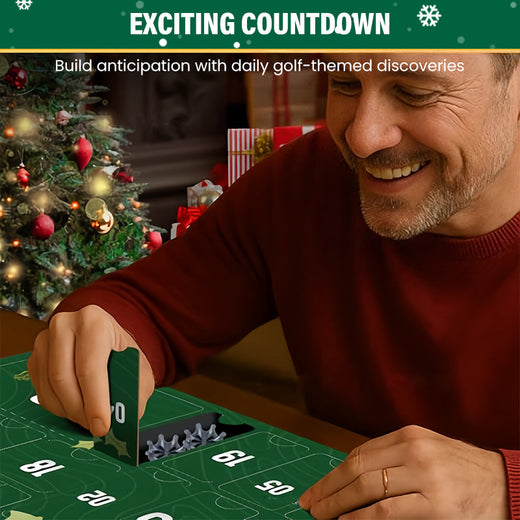 Luxury Golf Advent Calendar, Premium 24 Day Golf Gift Box for Christmas