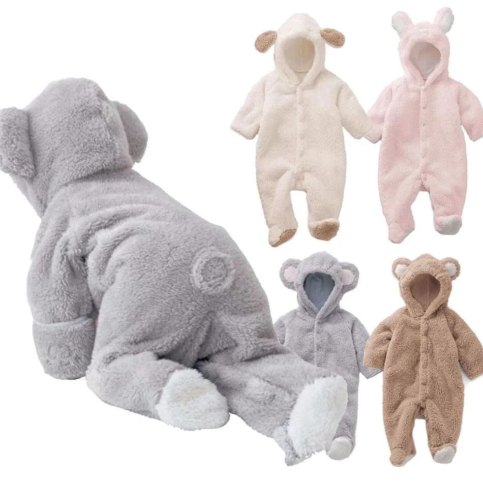 Newborn Cuddle Super Soft & Warm Animal Romper