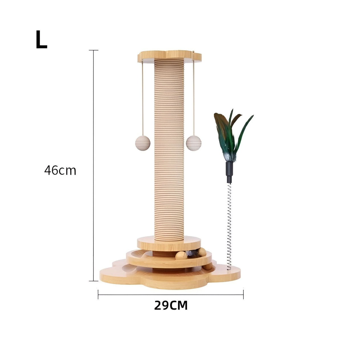 WOODWHISKER Natural Cat Toy Wood