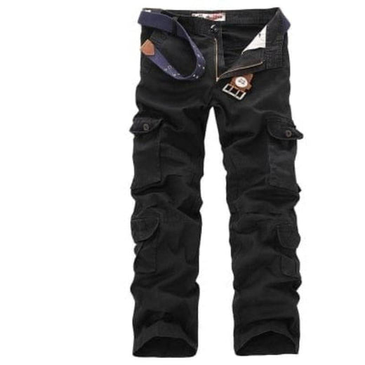 Men's Cargo Pants, Lightweight Breathable Cotton Outdoor Trousers with Multiple Pockets