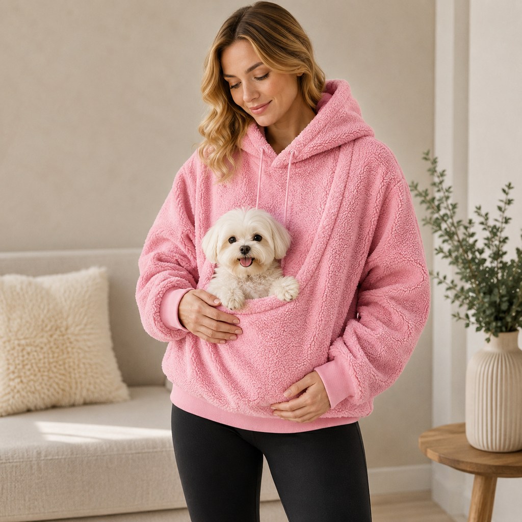Pet Carrier Sherpa Hoodie – photo 17