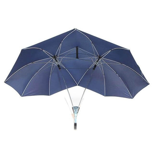 Double Umbrella for Two, Couples Umbrella with Two Canopies