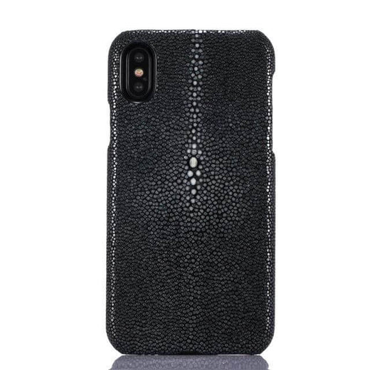 Leather iPhone Case, Pearl Fish Skin Leather Phone Case