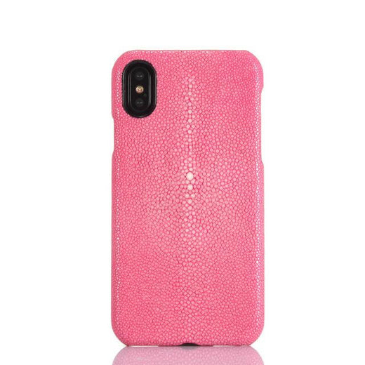 Leather iPhone Case, Pearl Fish Skin Leather Phone Case