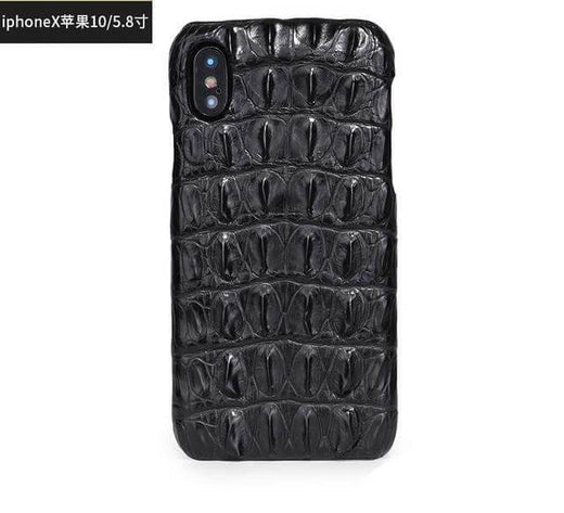 Crocodile Pattern iPhone Case, Luxury Leather Style Phone Case