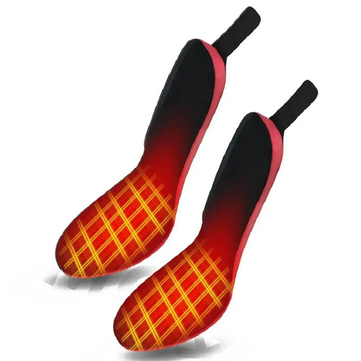 Heated Insoles, Rechargeable Foot Warmers with Remote Control, 3 Heat Settings & Cut to Fit